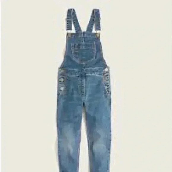 J. Crew Crewcuts girls denim overalls size 4 - Picture 1 of 5